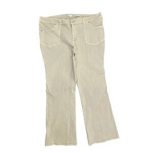 True Craft Mid‎ Rise Bootcut Women's size 22W Light Beige Denim Jeans
